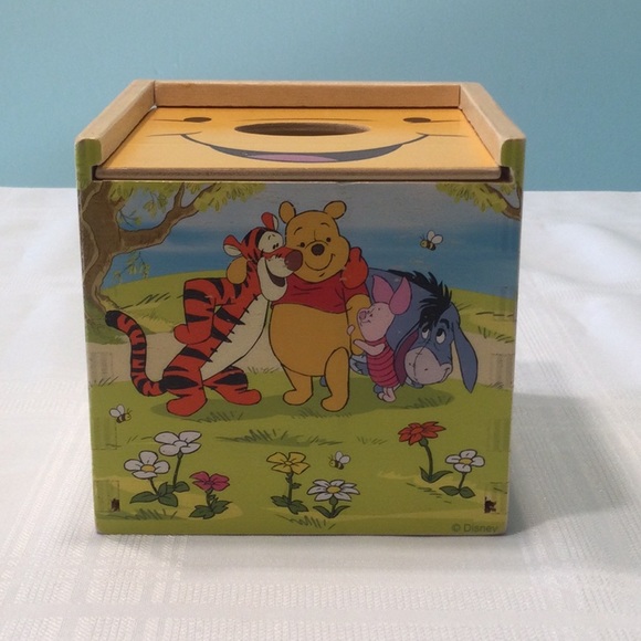 Disney Toys Disney Winnie The Pooh Wooden Shape Sorting Cube Poshmark
